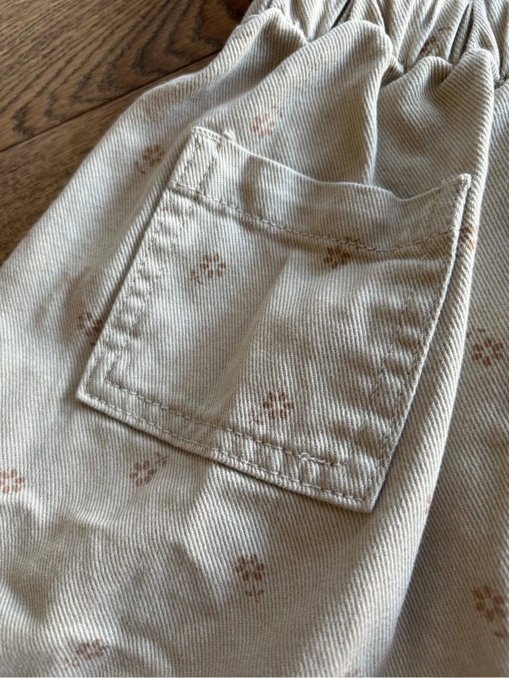 Kids Rylee + Cru Cream Floral Pocket Cotton Dress